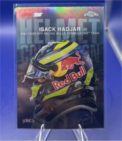 2025 Topps Chrome F1 #HC-5 Isack Hadjar Helmet Collection — front