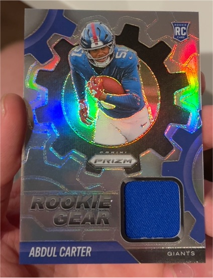 2025 Panini Prizm #RGR-ACR Abdul Carter Rookie Gear — front