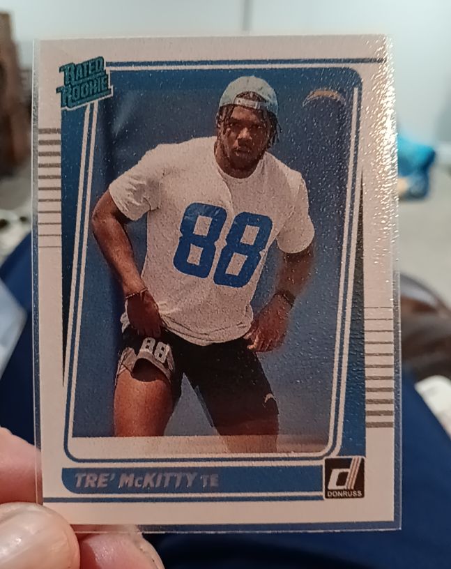 2021 Donruss Football #304 Tre' McKitty — front