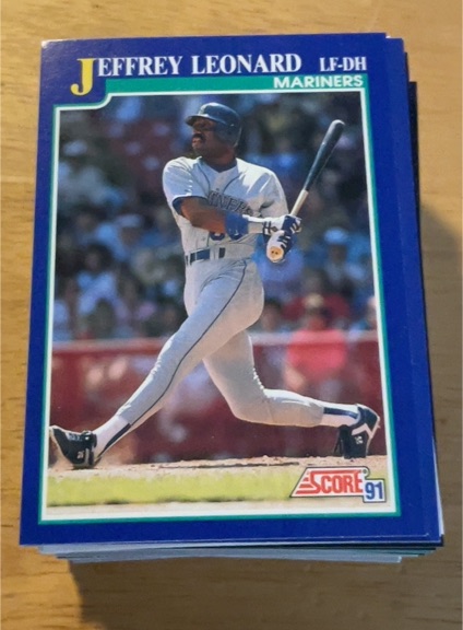 1991 Score #44 Jeffrey Leonard — front