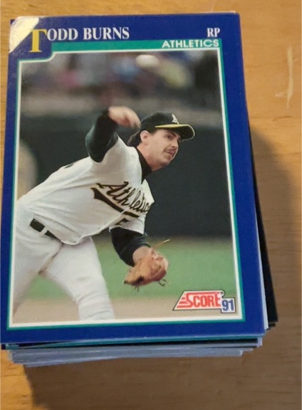 1991 Score #41 Todd Burns — front
