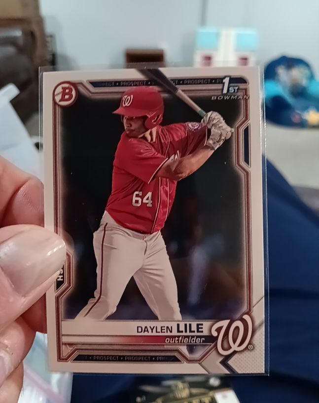 2021 Bowman Draft #BD-18 Daylen Lile — front
