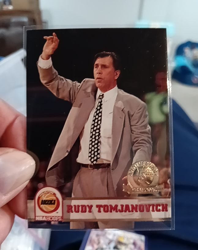 1993-94 NBA Hoops #239 Rudy Tomjanovich — front