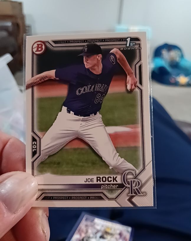 2021 Bowman Draft #BD-154 Joe Rock — front