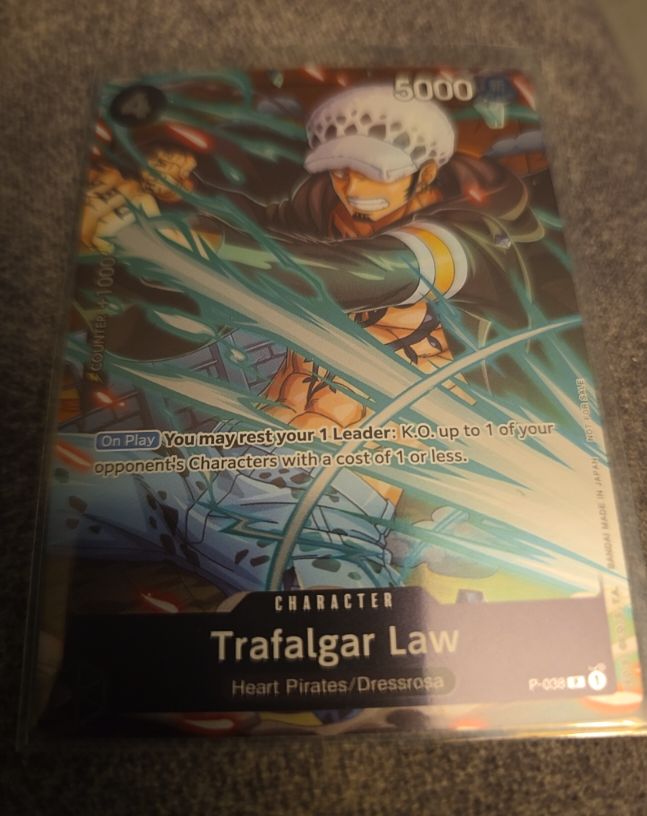 2024 One Piece TCG P-038 Trafalgar Law — front