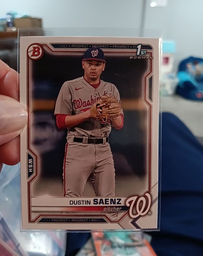 2021 Bowman Draft #BD-14 Dustin Saenz — front