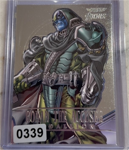 2022 Fleer Ultra Marvel Avengers #M-34 Ronan the Accuser Medallion — front