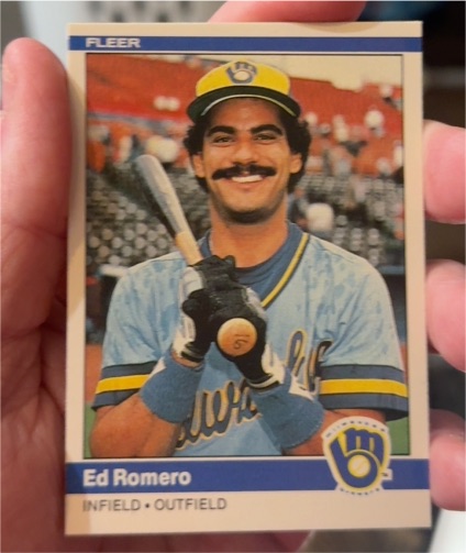 1984 Fleer #212 Ed Romero — front