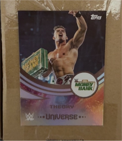 2025 Topps Universe WWE #265 Austin Theory Money in the Bank Event Variation — front