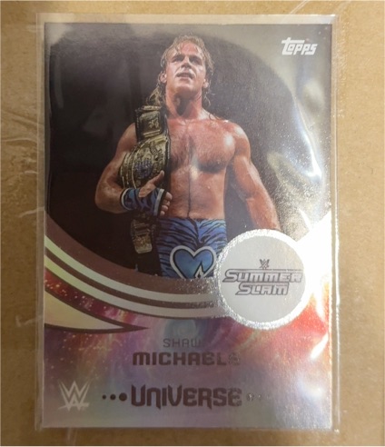 2025 Topps Universe WWE #284 Shawn Michaels SummerSlam Event Variation — front