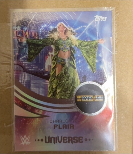 2025 Topps Universe WWE #217 Charlotte Flair Event Variation WrestleMania — front