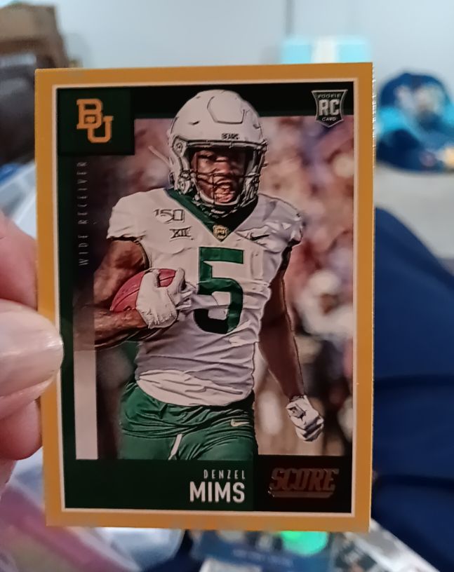 2020 Panini Score #419 Denzel Mims — front