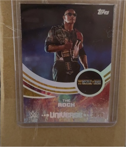 2025 Topps WWE Universe #226 The Rock Wrestlemania — front