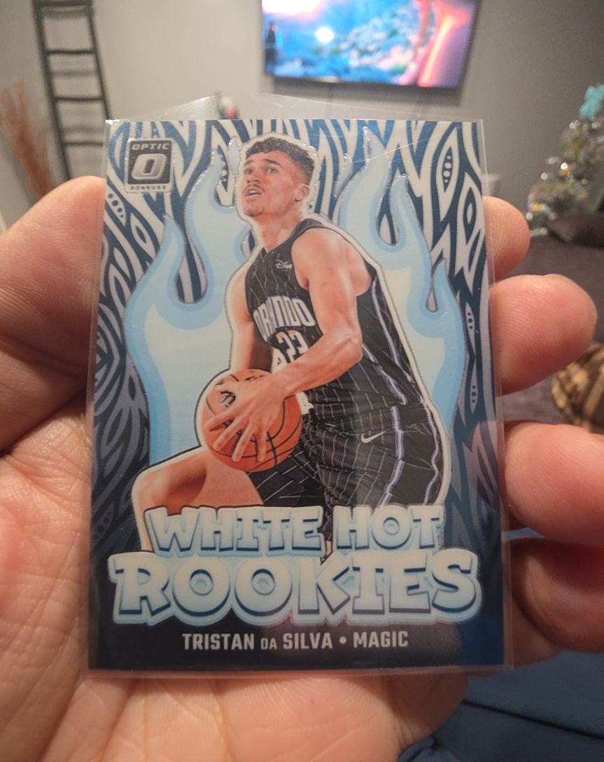 2024-25 Panini Donruss Optic #7 Tristan Da Silva White Hot Rookies — front