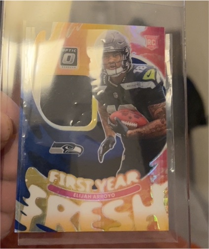 2025 Donruss Optic #FYFBH-EAO Elijah Arroyo First Year Fresh Blue Hyper — front