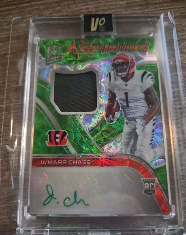 2021 Panini Spectra #APA-JC Ja'Marr Chase Aspiring RPA — front