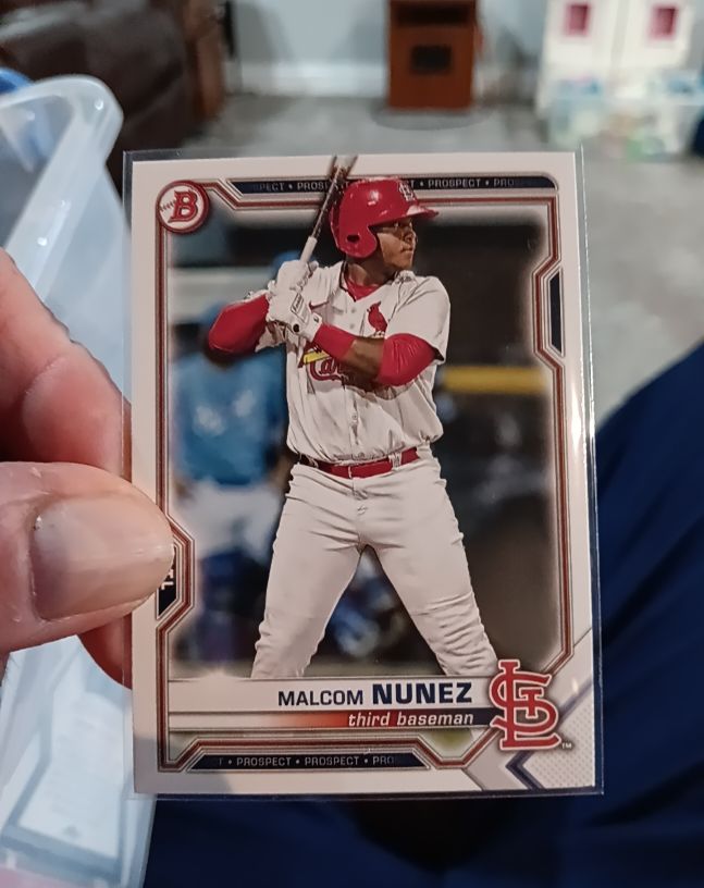 2021 Bowman Draft #BD-56 Malcom Nunez — front