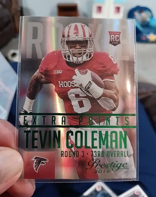 2015 Panini Prestige #289 Tevin Coleman Rookie Extra Points — front