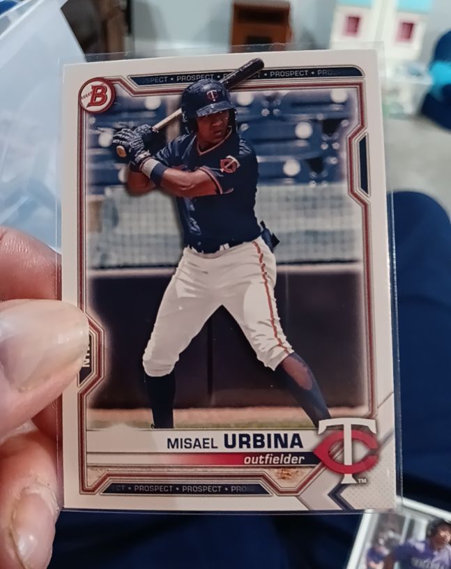 2021 Bowman Draft #BD-68 Misael Urbina — front