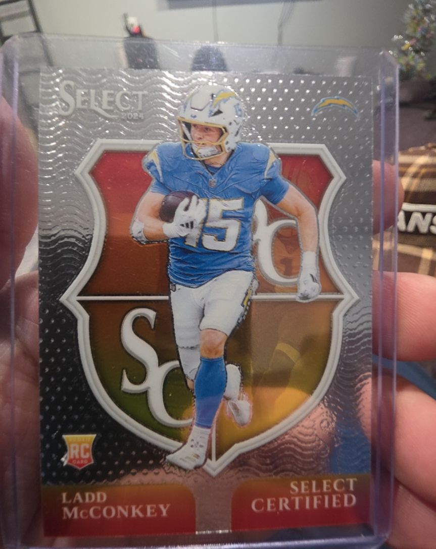 2024 Panini Select #16 Ladd McConkey Select Certified Rookies — front