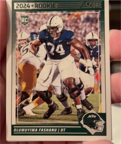 2024 Panini Score #314 Olumuyiwa Fashanu Rookie — front