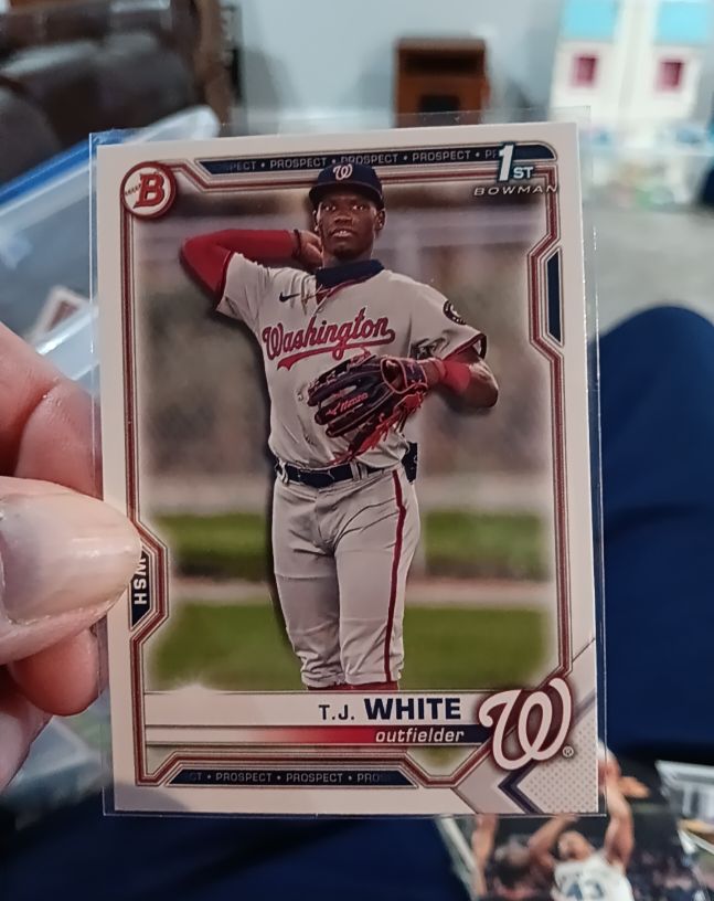 2021 Bowman Draft #BD-157 T.J. White — front