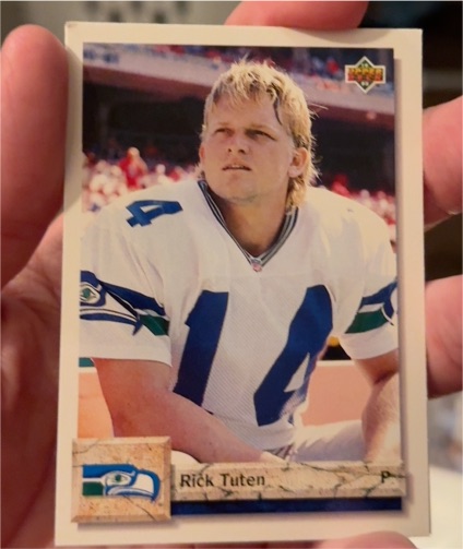 1992 Upper Deck #612 Rick Tuten Seattle Seahawks — front