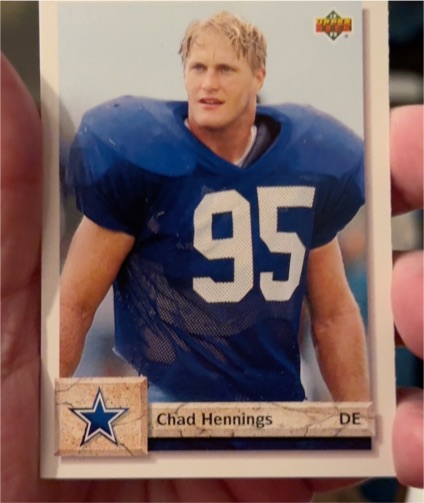 1992 Upper Deck #524 Chad Hennings — front