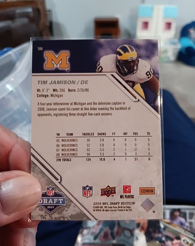 2009 Upper Deck Draft Edition #104 Tim Jamison — front