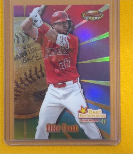 2025 Bowman’s Best #BP-22 Mike Trout — front