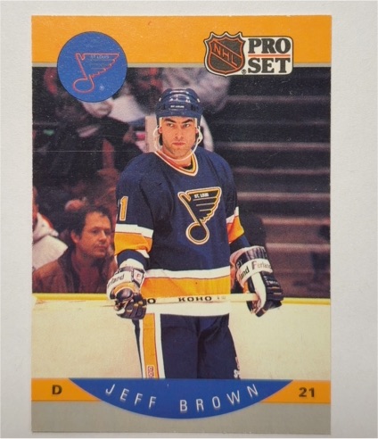 1990-91 Pro Set #260 Jeff Brown — front