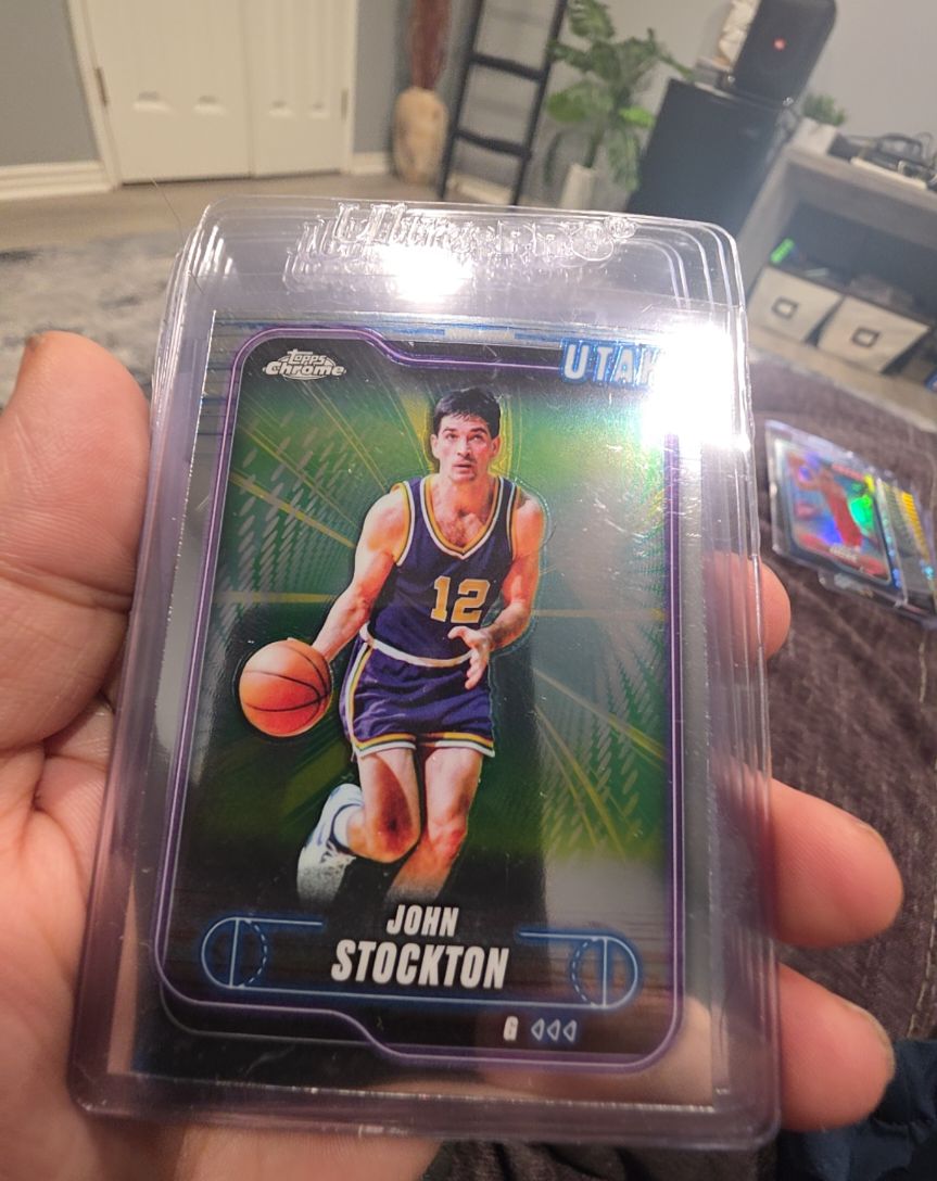 2024-25 Topps Chrome #46 John Stockton — front