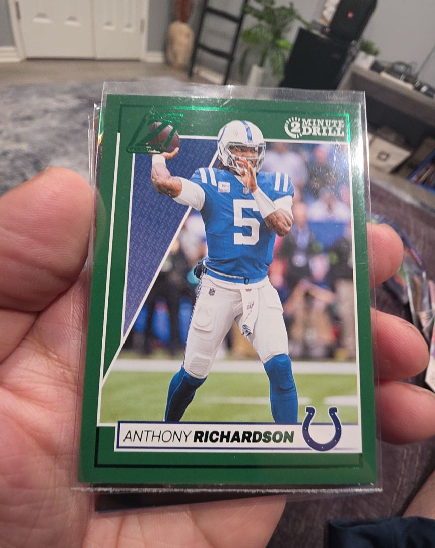 2024 Panini Zenith 2 Minute Drill Green #41 Anthony Richardson — front