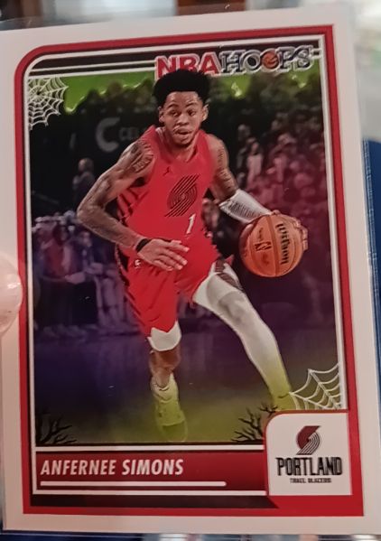 2023-24 Panini NBA Hoops Haunted Hoops #79 Anfernee Simons — front