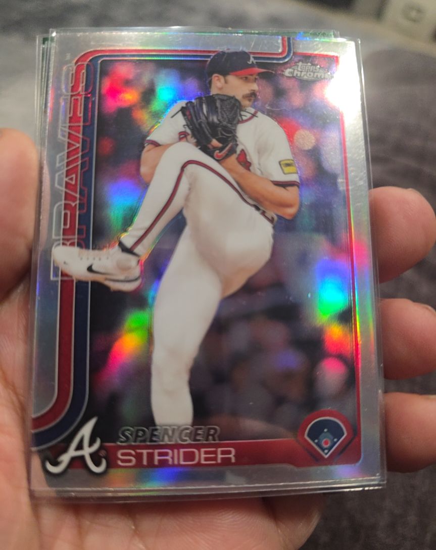 2025 Topps Chrome #46 Spencer Strider — front