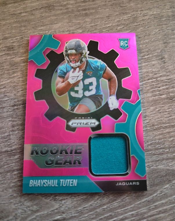 2025 Panini Prizm Rookie Gear #RGR-BTN Bhayshul Tuten — front
