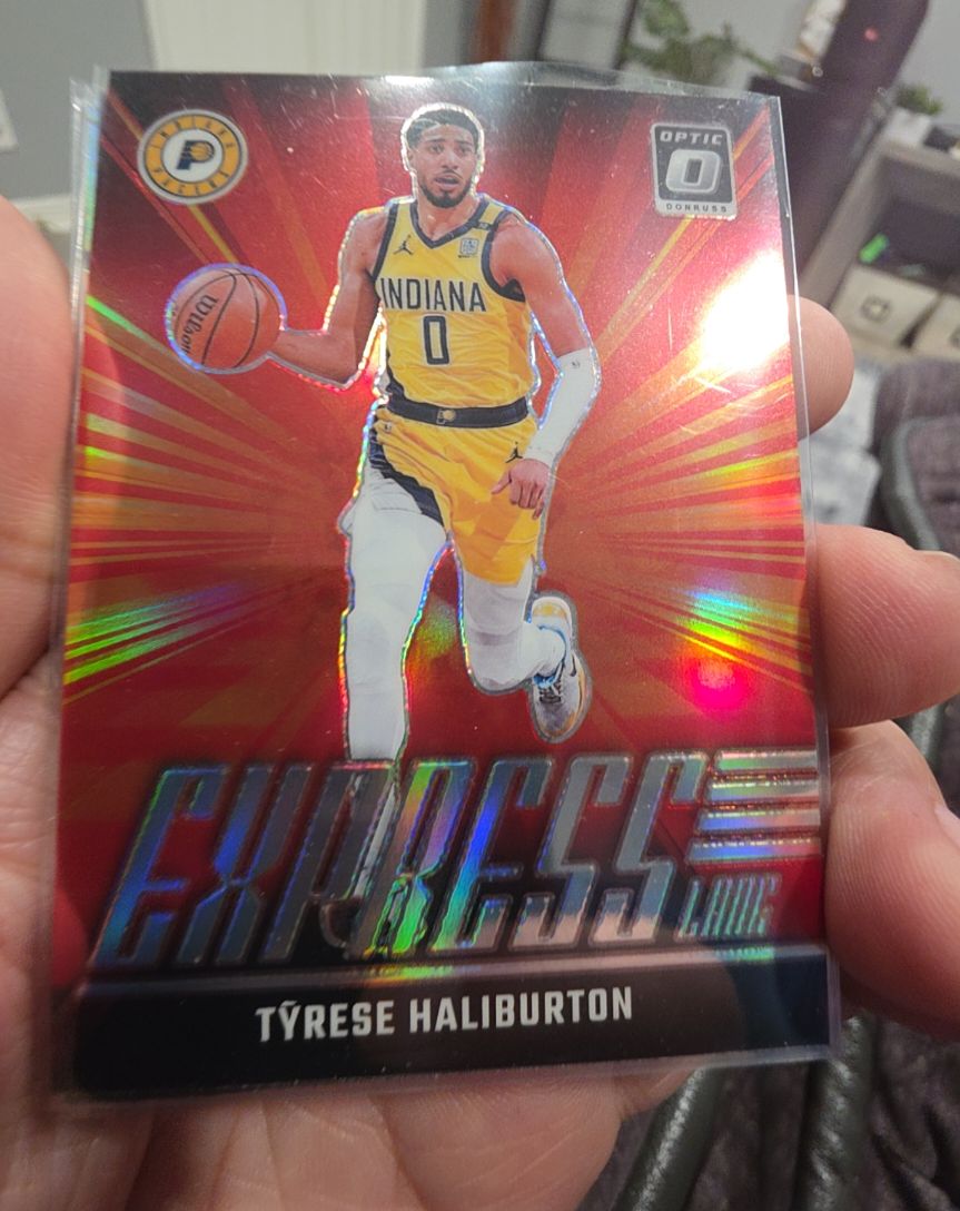 2024-25 Panini Donruss Optic #25 Tyrese Haliburton Express Lane — front
