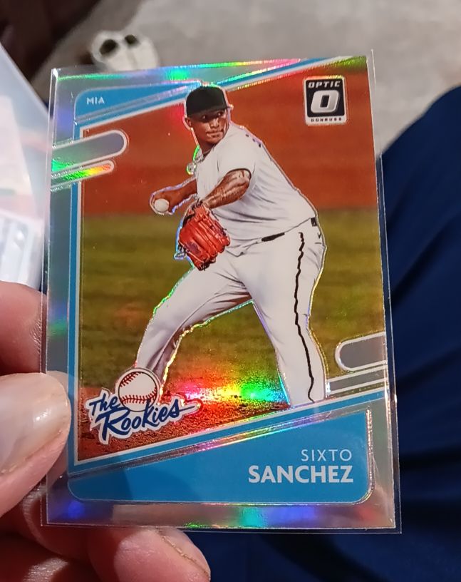 2021 Donruss Optic The Rookies Silver Prizm #TR8 Sixto Sanchez — front