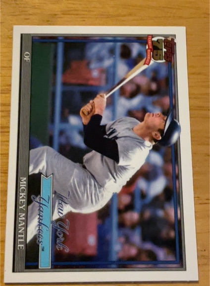 2026 Topps #T91-48 Mickey Mantle 1991 Topps 35th Anniversary — front