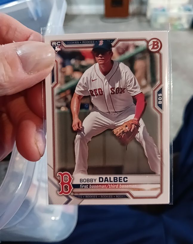 2021 Bowman #26 Bobby Dalbec Rookie Card Boston Red Sox — front