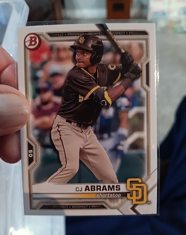 2021 Bowman Draft #BD-76 CJ Abrams — front