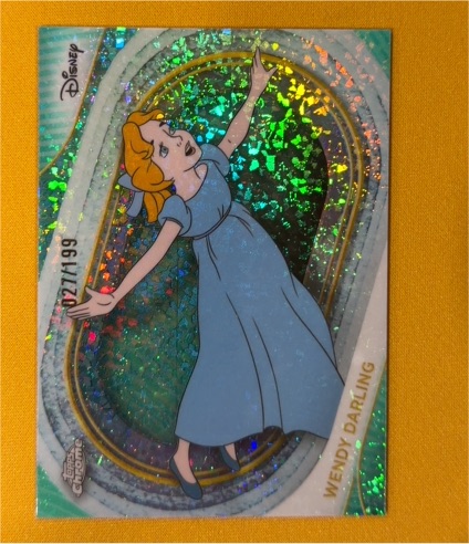 2025 Topps Chrome Disney #158 Wendy Darling Mini Diamonds Refractor — front