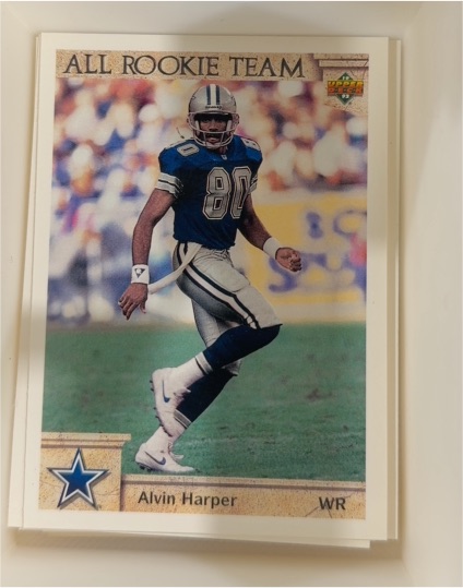 1992 Upper Deck #34 Alvin Harper All Rookie Team — front