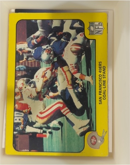 1978 Fleer Team Action #50 Goal-Line Stand San Francisco 49ers — front