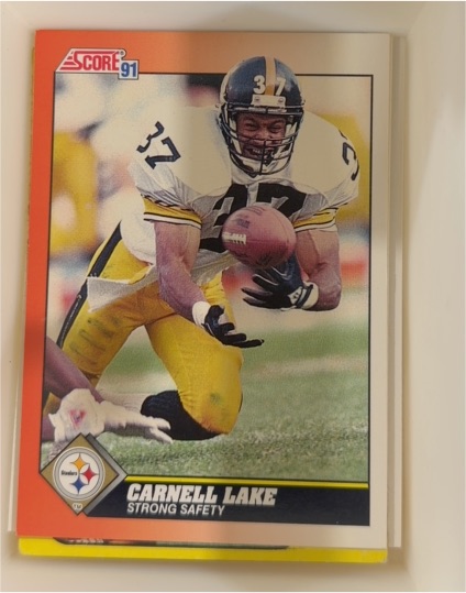 1991 Score #384 Carnell Lake — front