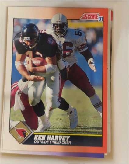 1991 Score #381 Ken Harvey — front