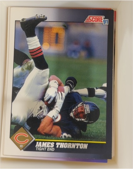 1991 Score #538 James Thornton — front