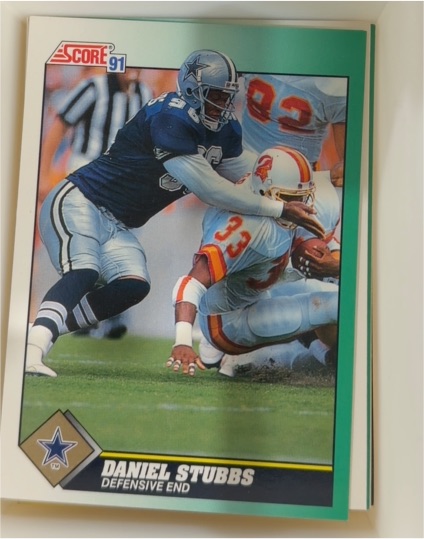 1991 Score #287 Daniel Stubbs — front