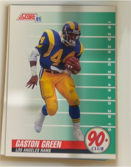 1991 Score #322 Gaston Green — front