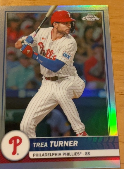 2023 Topps Chrome #103 Trea Turner — front
